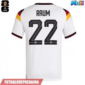 Lacne Muži Futbalové dres Nemecko David Raum #22 MS 2026 Krátky Rukáv - Domáci